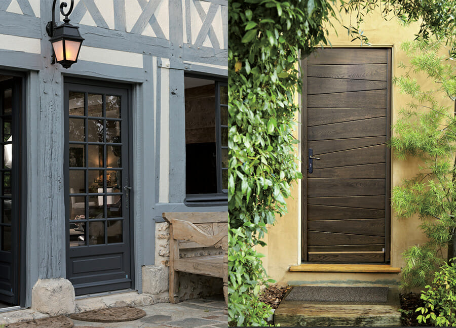 Différents styles de portes en bois