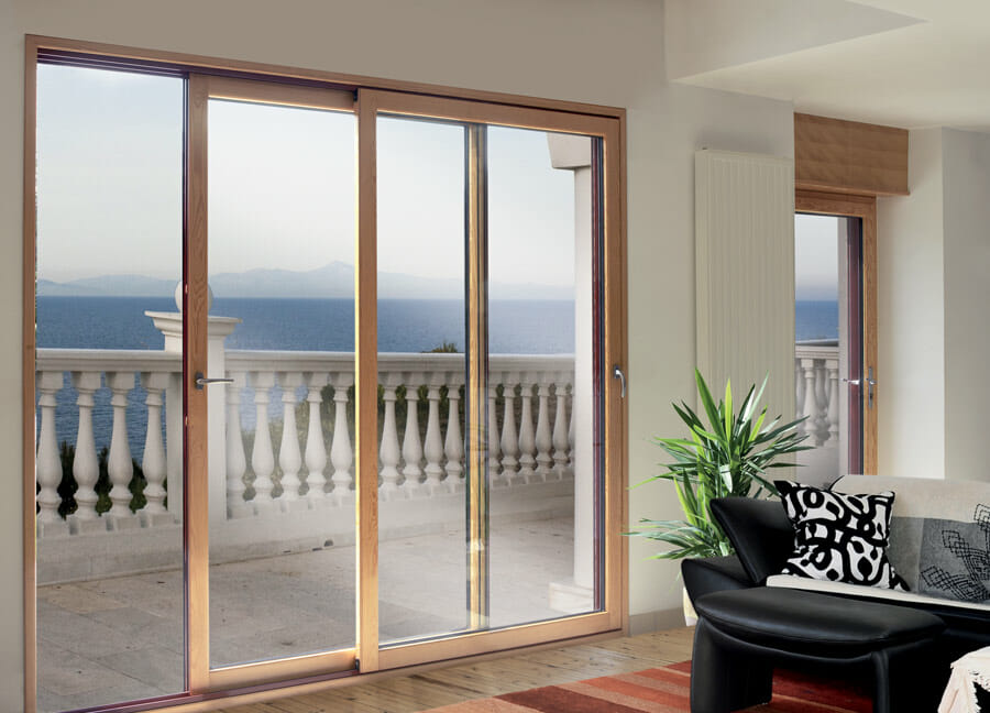 Fenêtre coulissant mixte bois et aluminium de chez OuvertureS