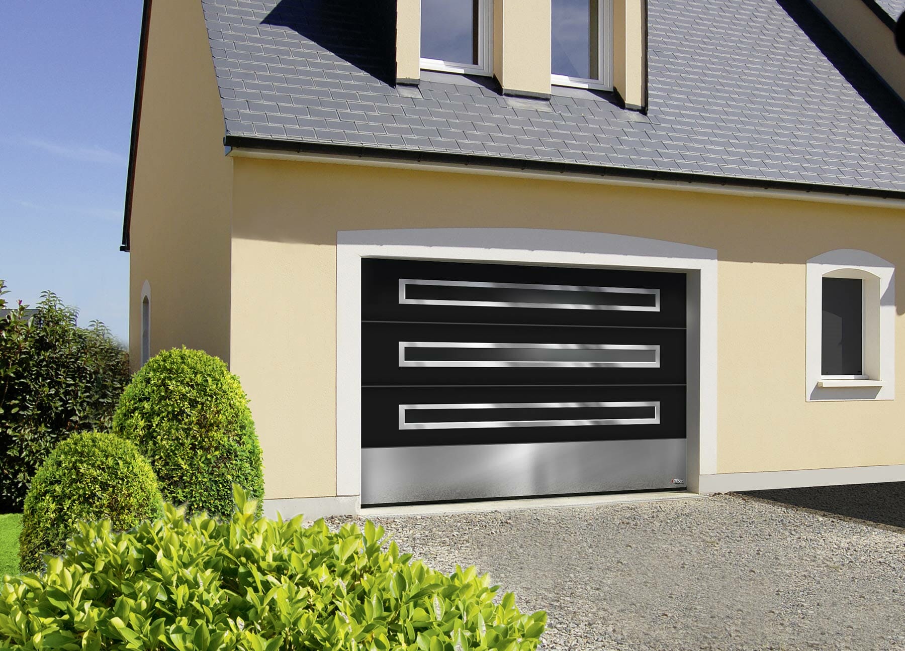 porte-garage-sectionnelle-noire-aluminium