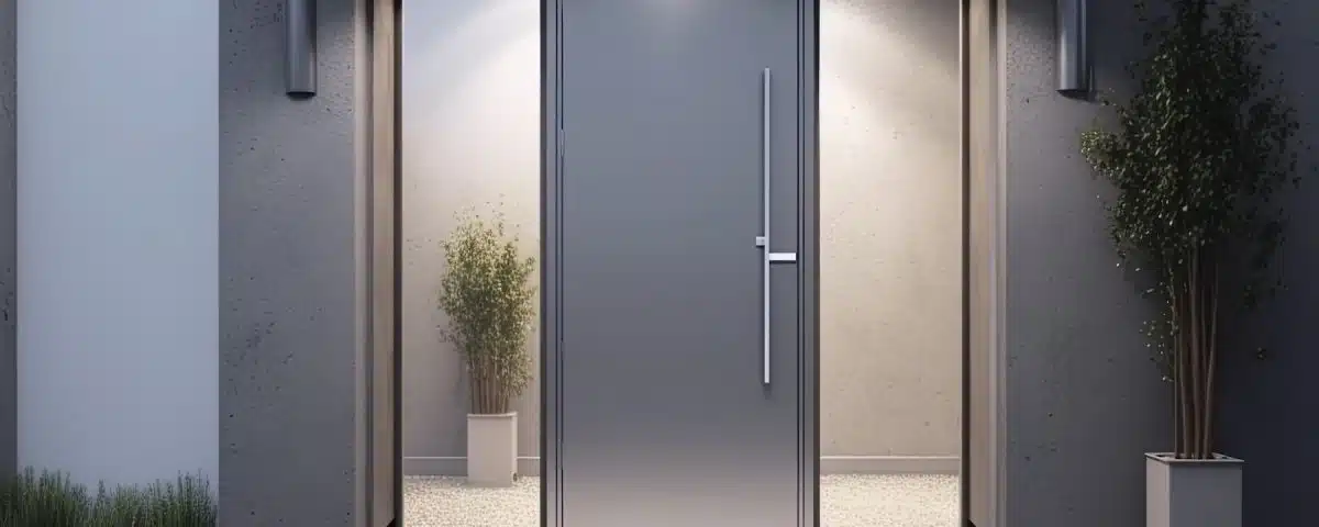 porte d'entrée en aluminium
